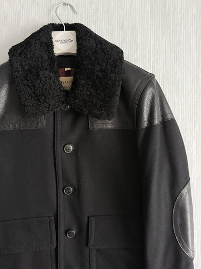 Burberry Black Wool Muswell Jacket