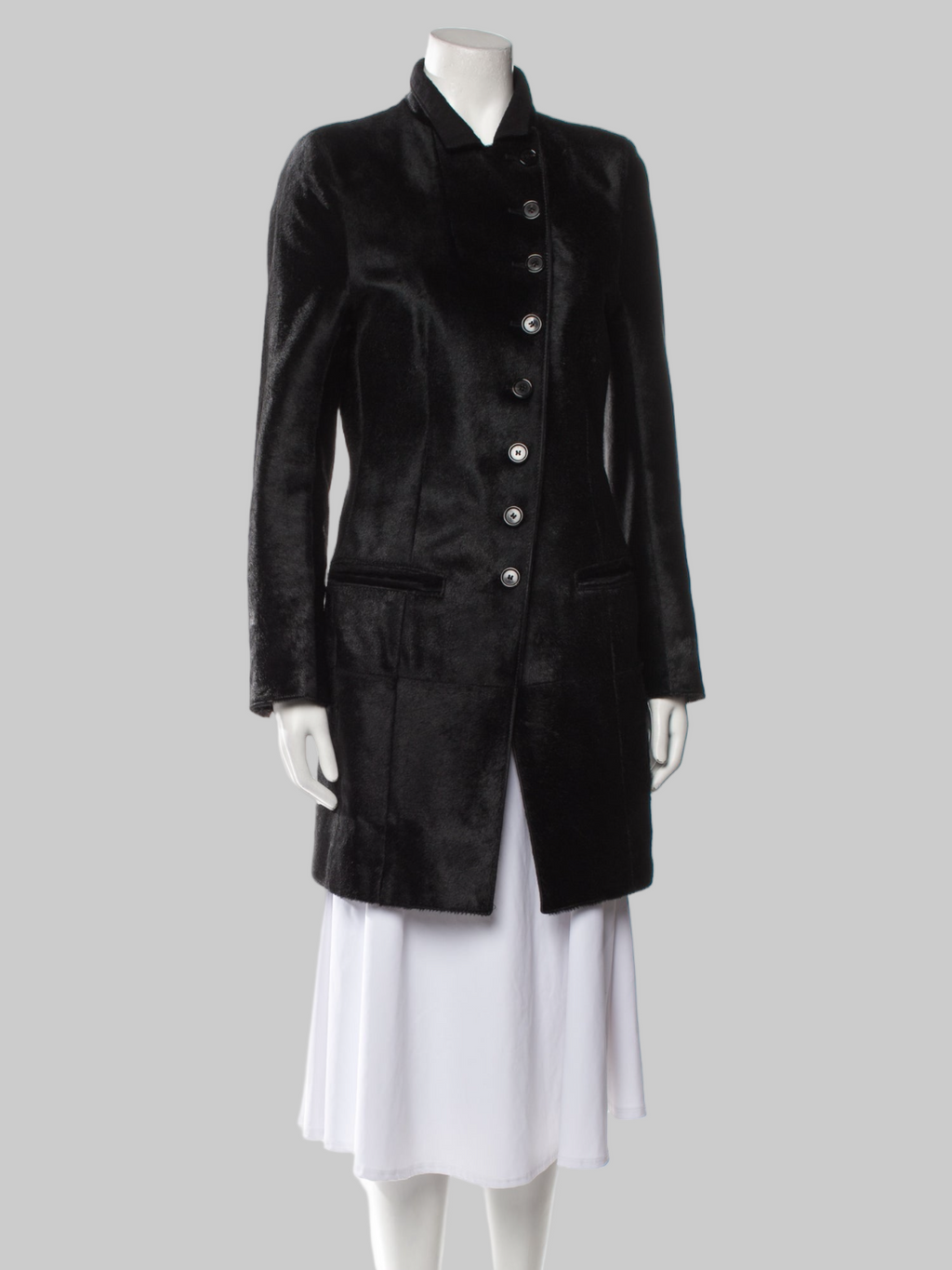 Ann Demeulemeester F/W 2004 Runway Sample Ponyhair Coat