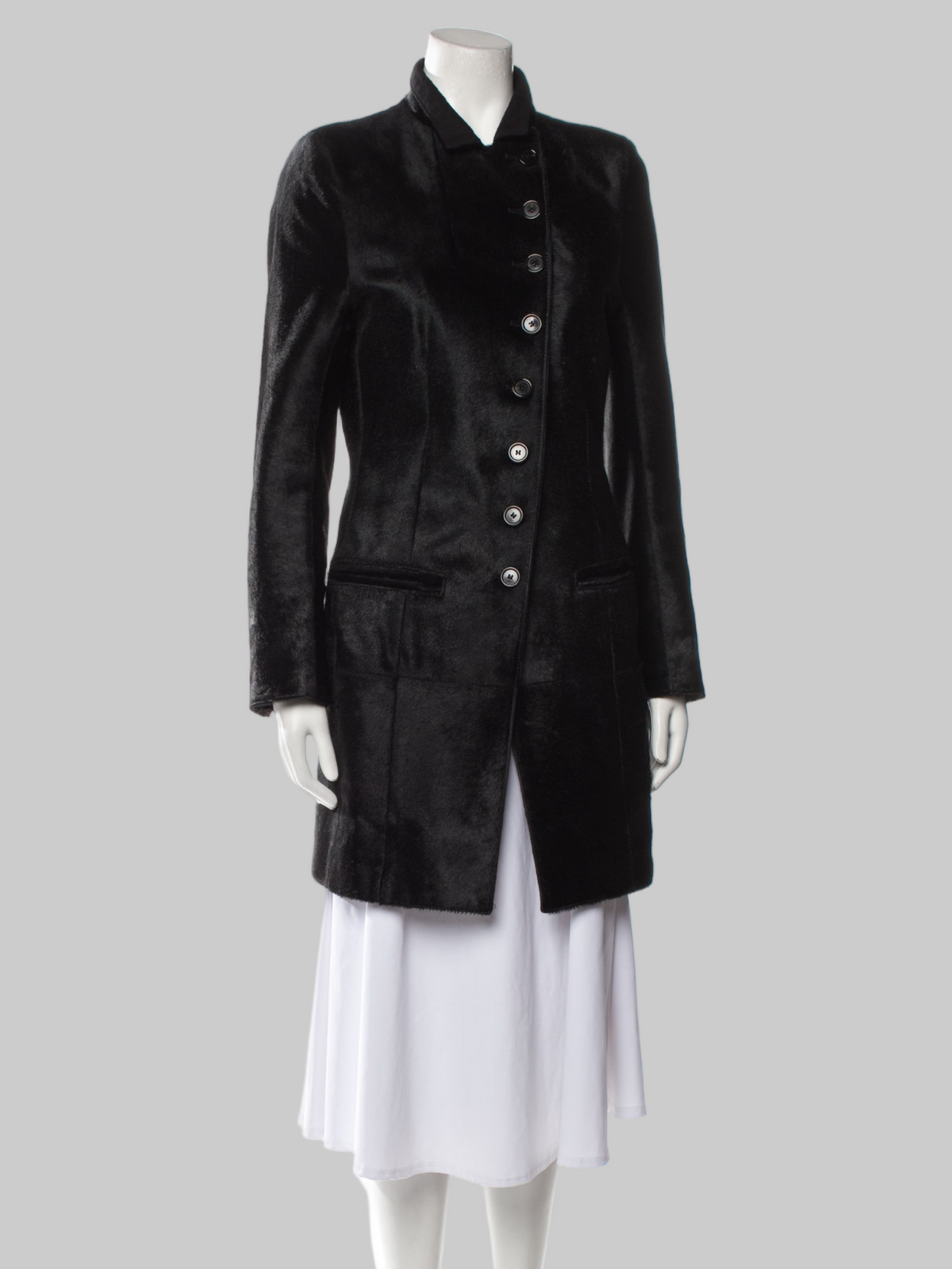 Ann Demeulemeester F/W 2004 Runway Sample Ponyhair Coat