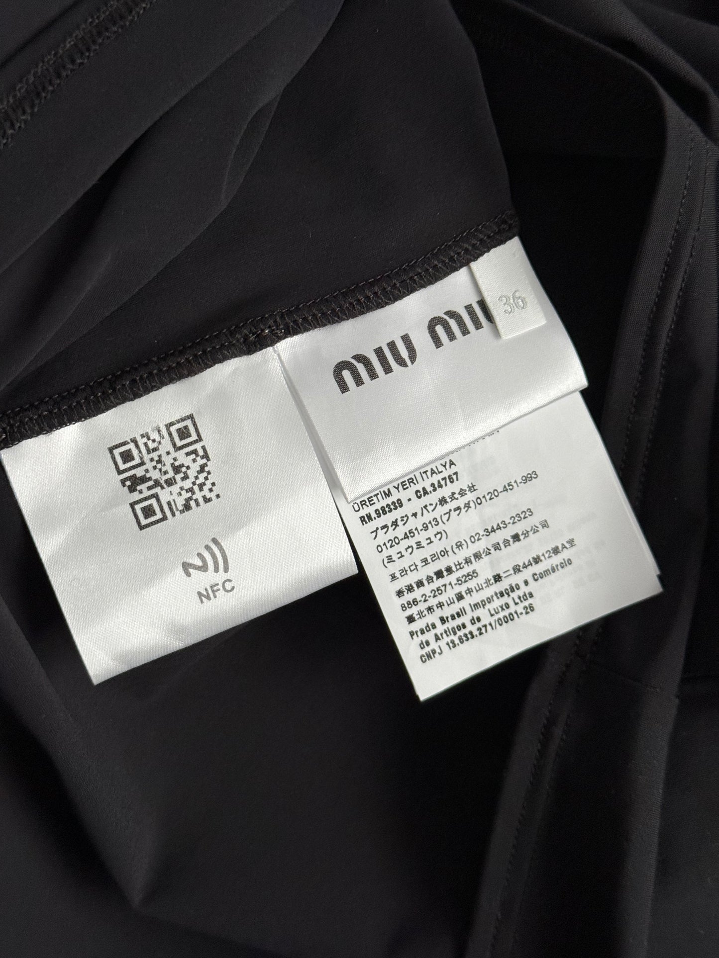 Miu Miu Logo-print Stretch Jersey Midi Dress