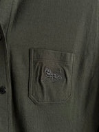 Céline Horse Carriage-embroidered Cashmere Shirt