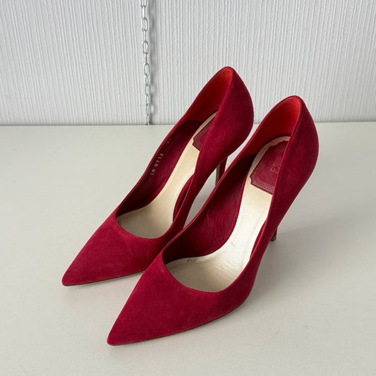 Christian Dior Red Suede Heels