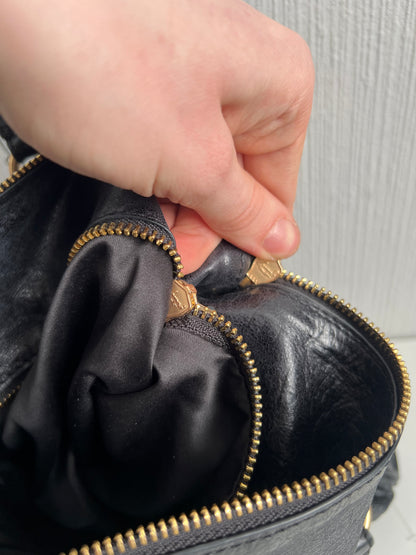 Miu Miu Bow Black Leather Bag