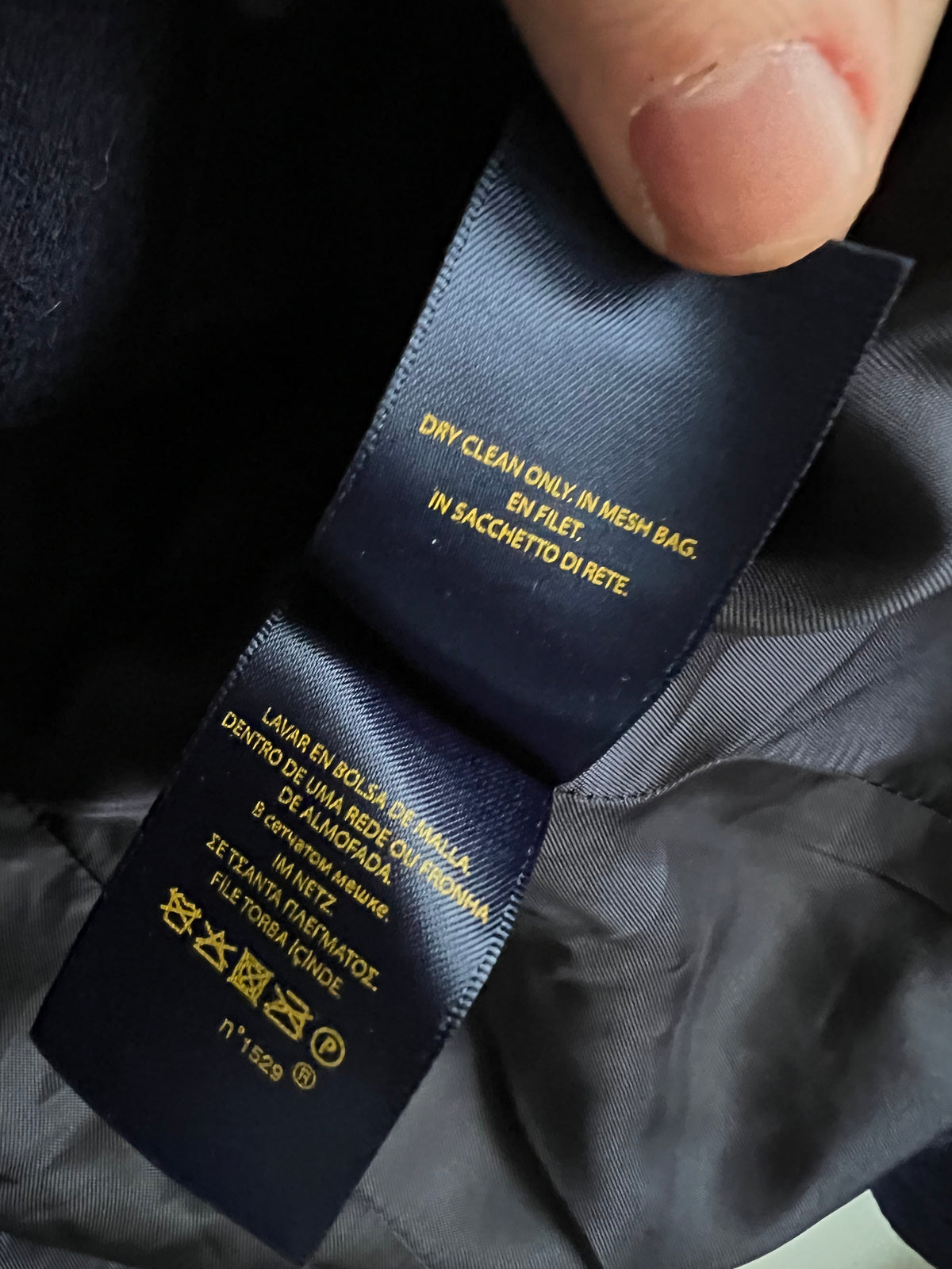 Ralph Lauren Womens Jacket Pea Coat Navy Blue Blazer — product photo
