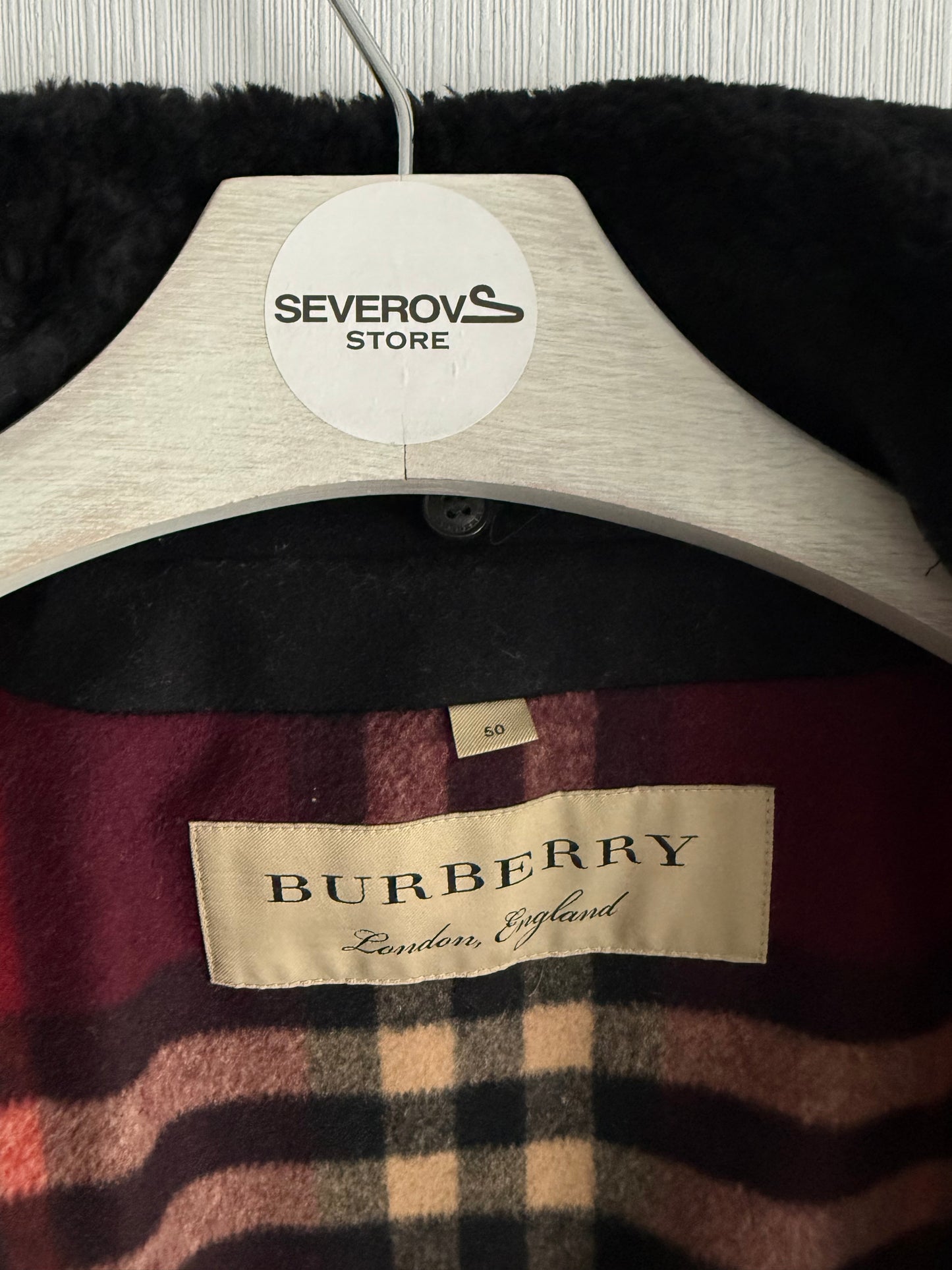 Burberry Black Wool Muswell Jacket