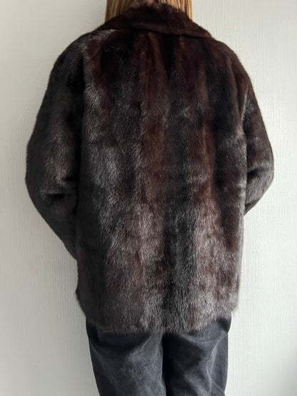Saga Furs Mink Coat Auto Lady Short Jacket
