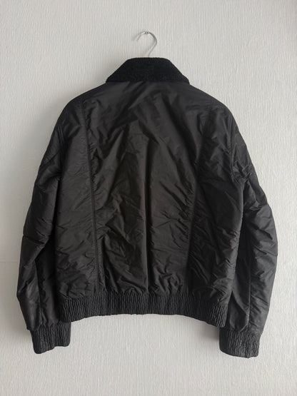 Prada Shearling Collar Bomber Jacket
