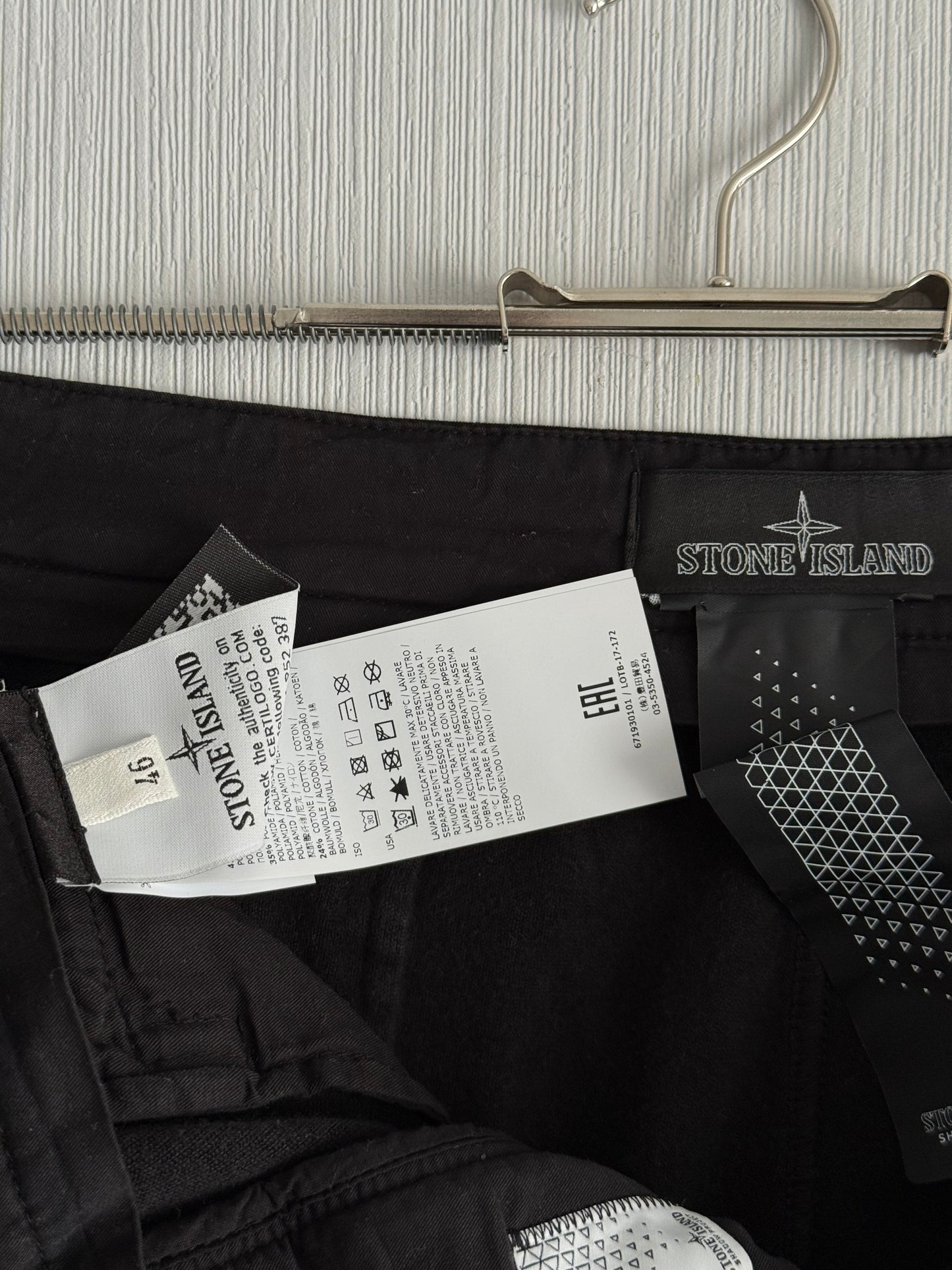 Stone Island Shadow Project Garment Dyed Articulated Mens  Pants