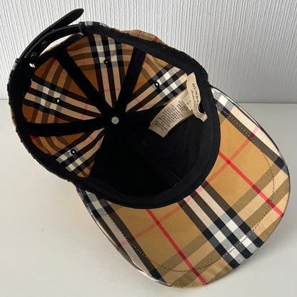 Burberry Beige Vintage Check Cotton Baseball