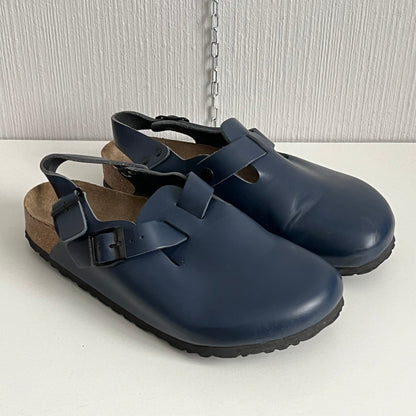 Birkenstock Tokio Blue Leather Shoes