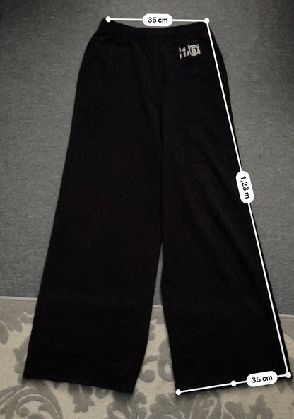 MM6 Maison Margiela Mens Baggy Black Sweatpants