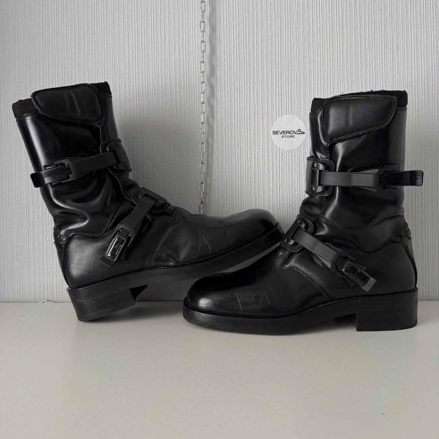 Gucci by Tom Ford AW99 Moto Boots