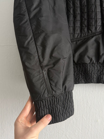Prada Shearling Collar Bomber Jacket
