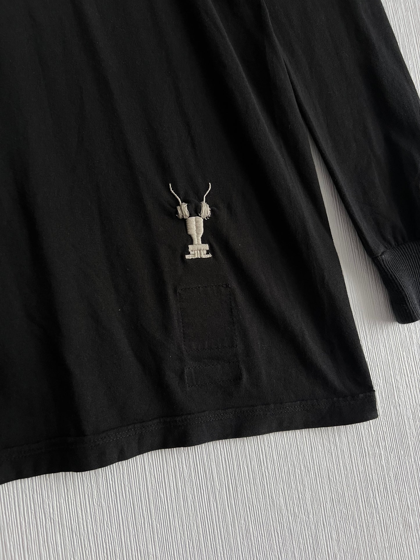 Rick Owens DRKSHDW Long Sleeve Level Logo T-shirt