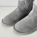 Chanel Black Suede Leather Coco Cocoon Boots by Karl Lagerfeld