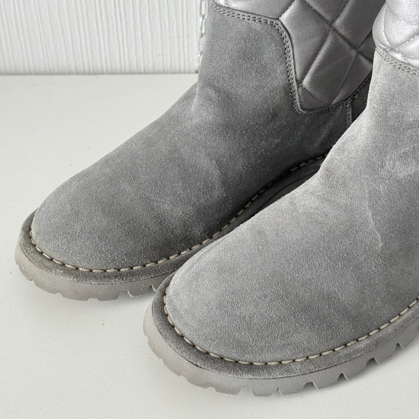 Chanel Black Suede Leather Coco Cocoon Boots by Karl Lagerfeld