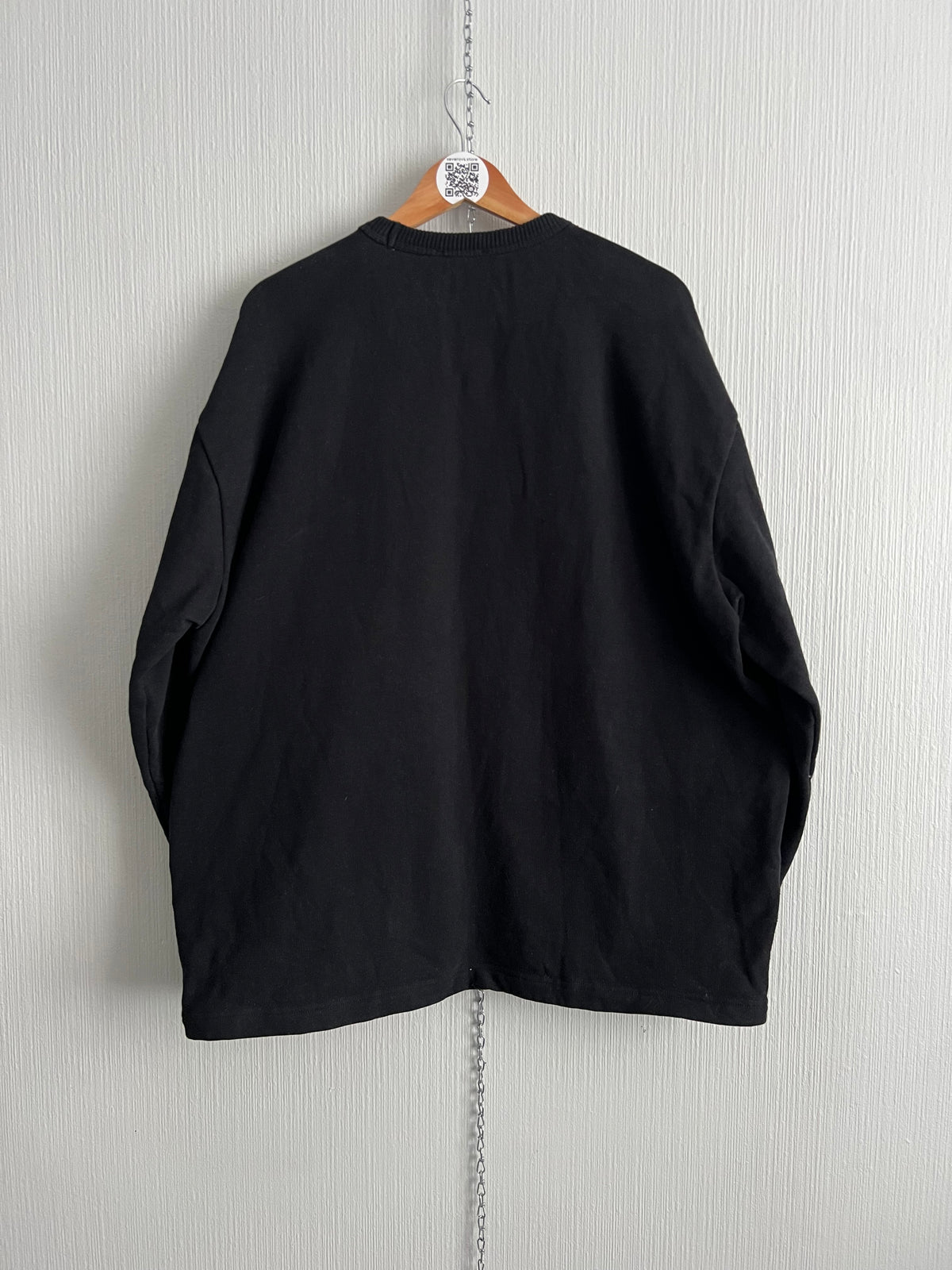 Acne Studios Reverse-logo Black Cotton Sweatshirt — product photo