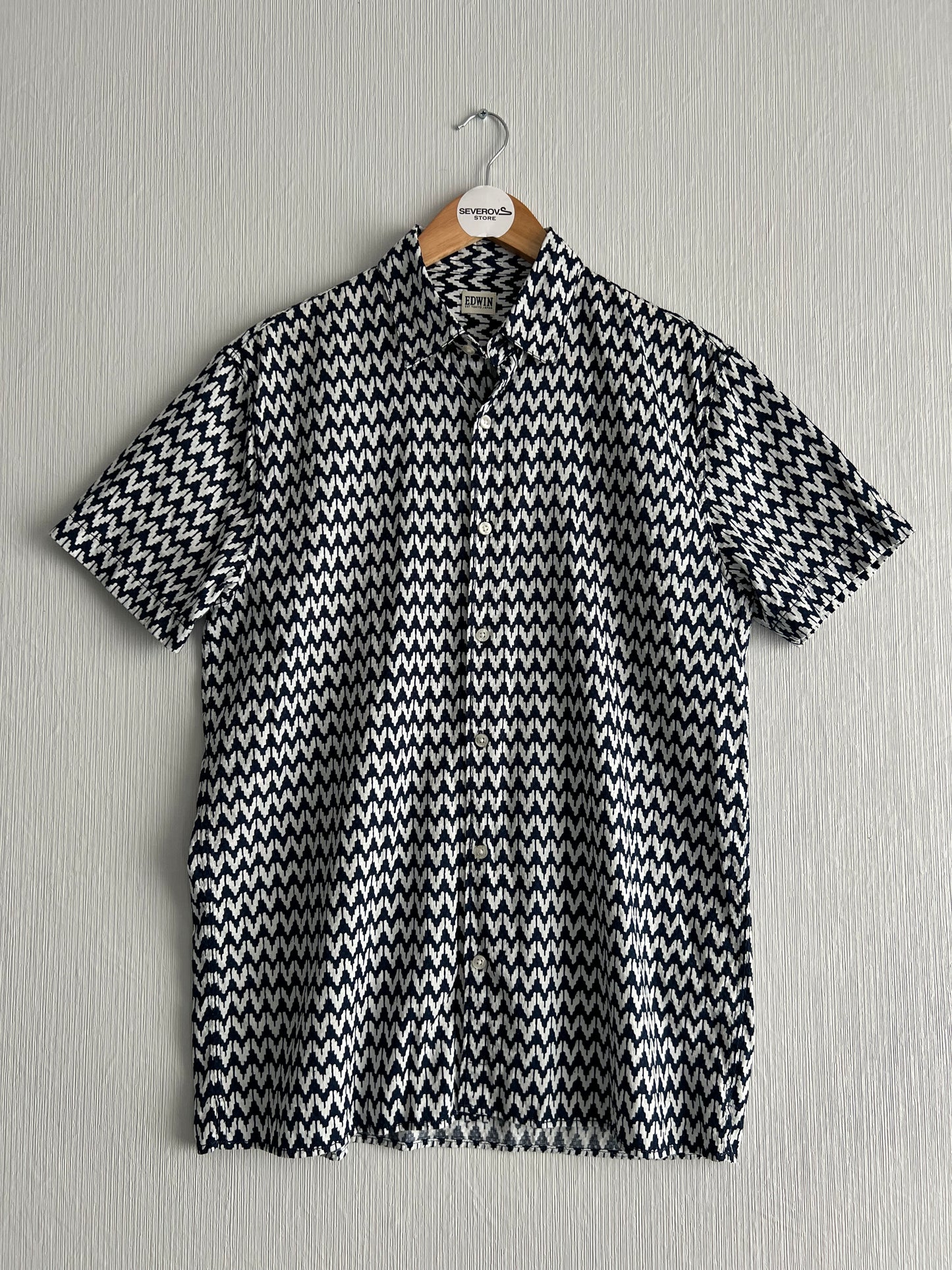 Edwin Nimes Navy Shirt Button up