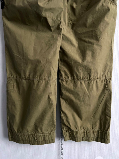 Stone Island Khaki 2010 Loose Cotton Cargo Trousers