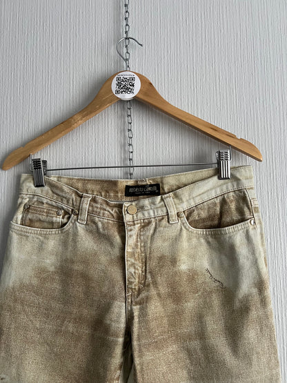 Roberto Cavalli AW1995 Medieval Art Renaissance Print Pants