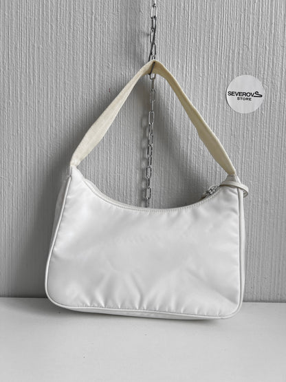 Prada Re-Edition 2000 White Shoulder Bag
