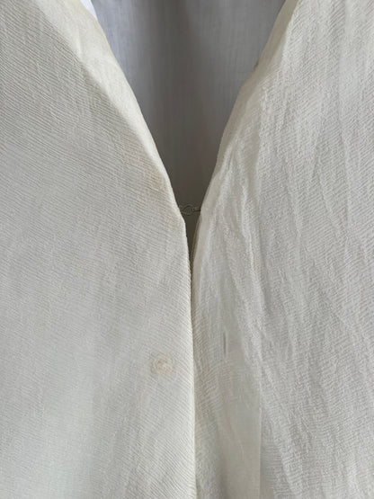 Archive Maison Margiela 0 Artisinal Line Double layered Mens Shirt with Silk Top Layer