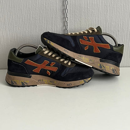 Premiata Mick Var.6419 Mens Navy Suede Shoes