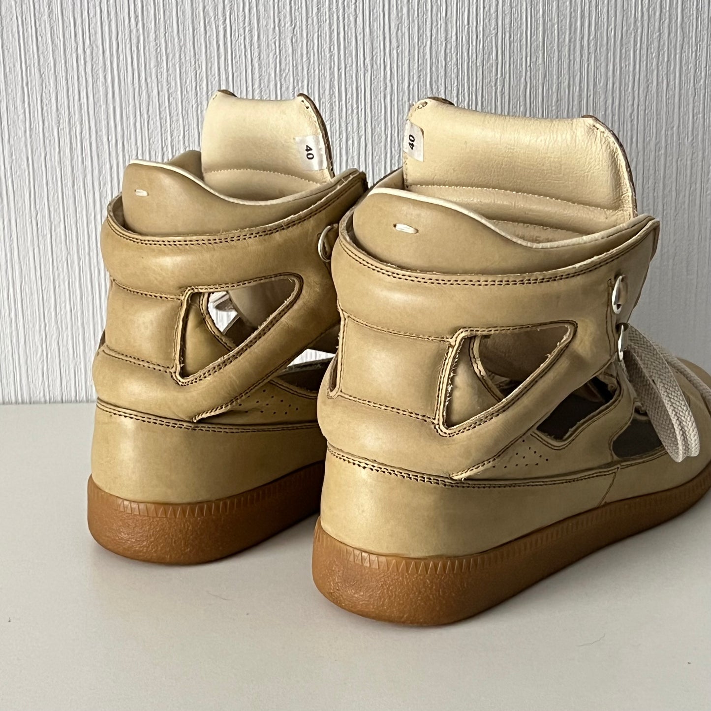 Maison Martin Margiela Replica Hi-Top Cutout Trainers