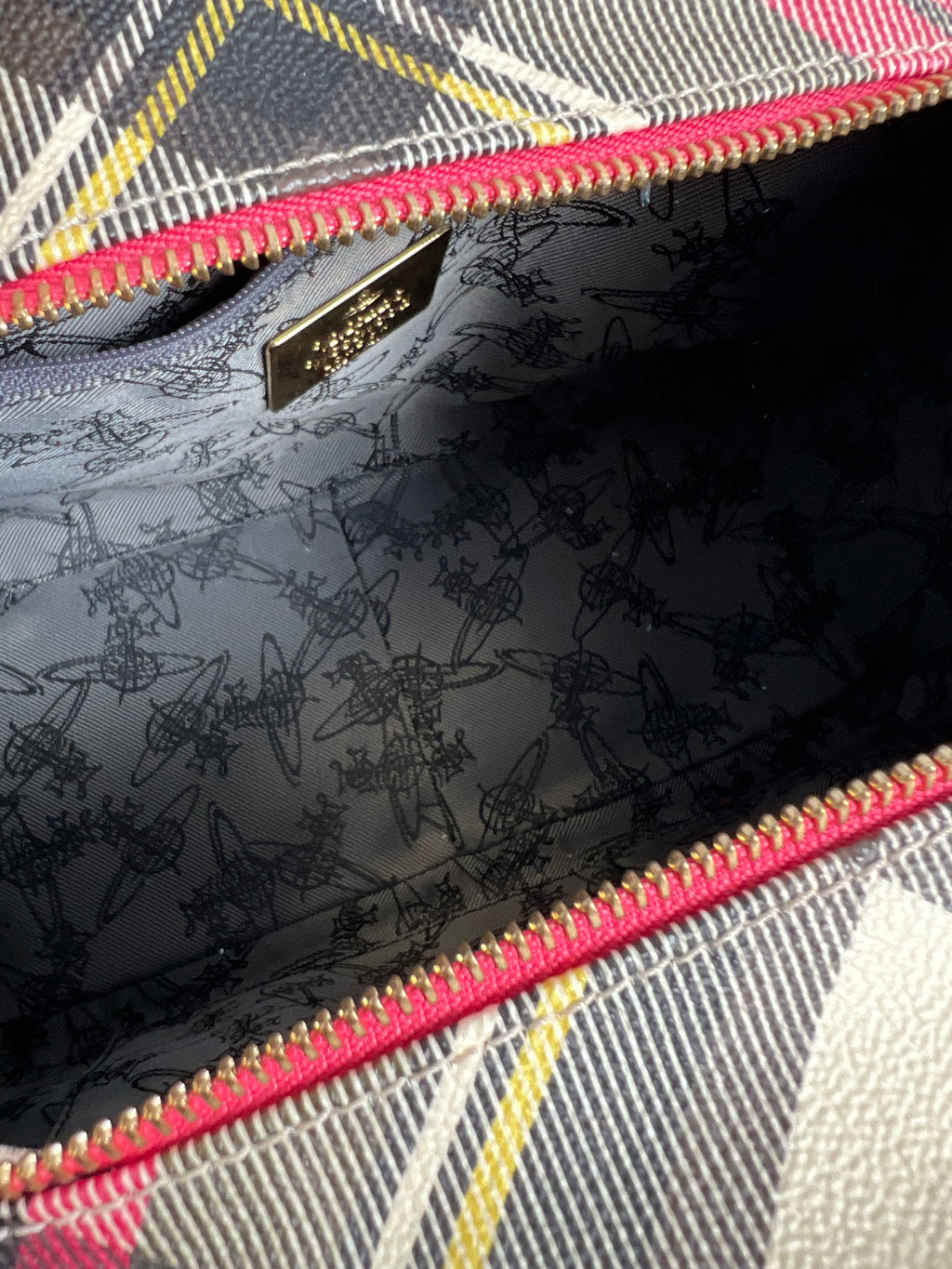 Vivienne Westwood Tartan Yasmine Derby Bowler Bag