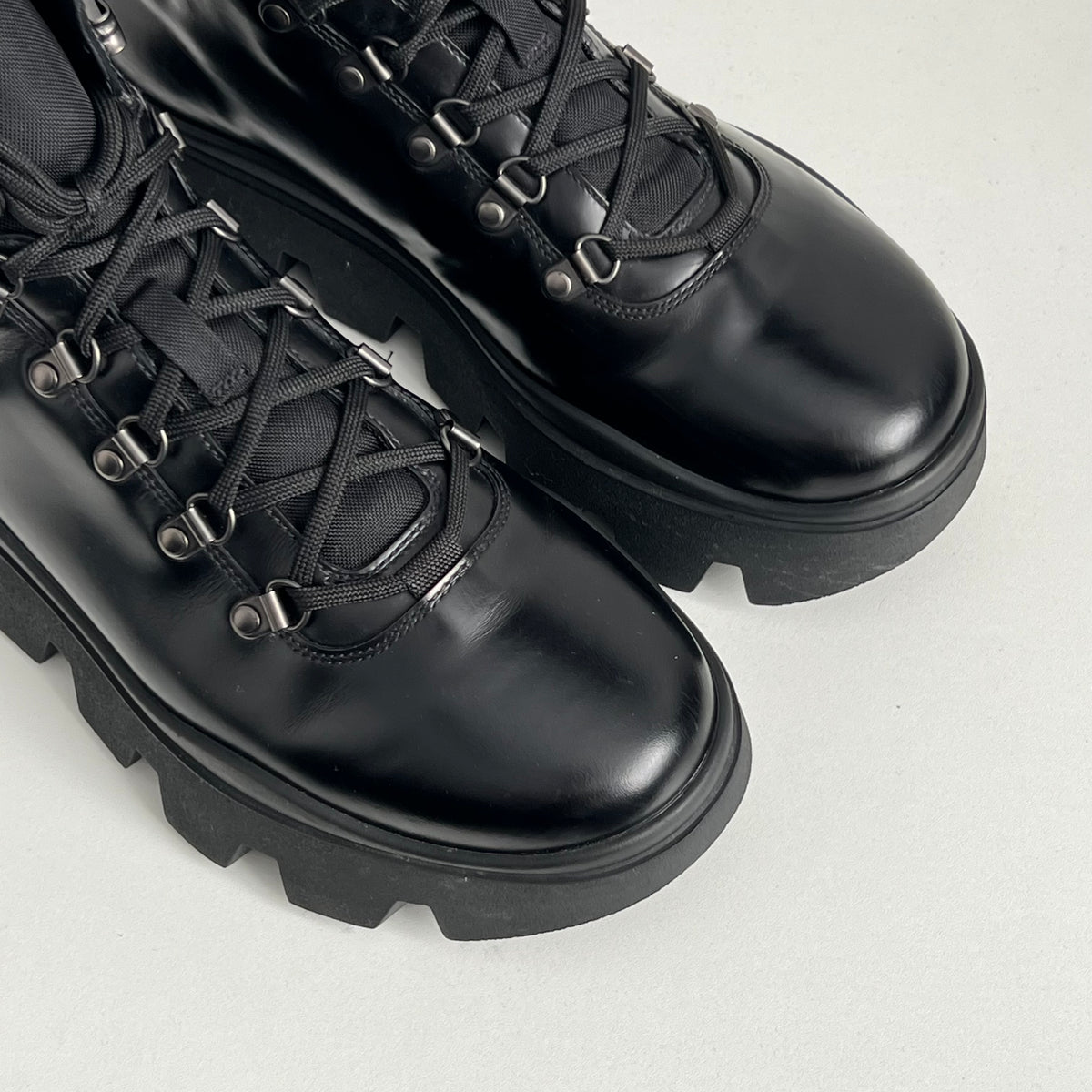 Prada Brushed Spazzolato Leather Brixxen Boots