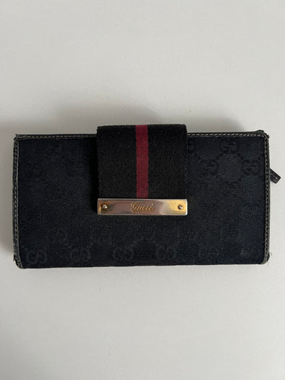 Gucci GG Monogram Calfskin Continental Wallet