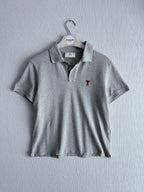 Ami Mens Grey Polo T-shirt