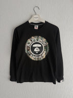 Bape Black Cotton Longsleeve T-shirt
