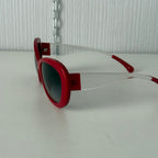 Chanel Red Cat Eye CC Sunglasses