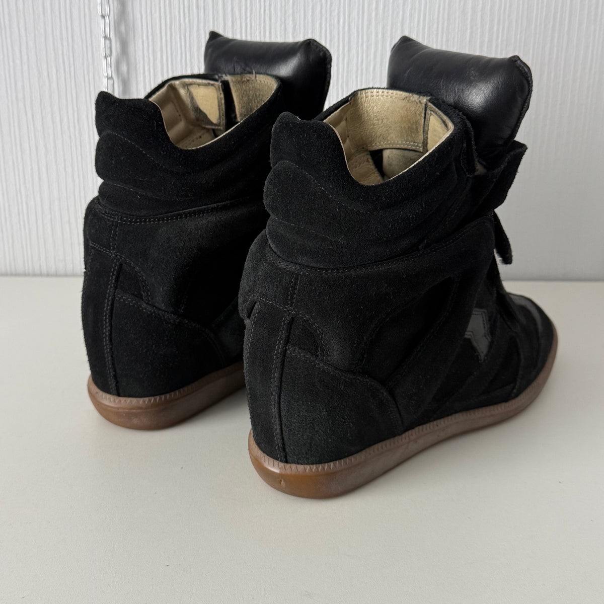 Isabel Marant Bekett Black Suede Leather Trainers