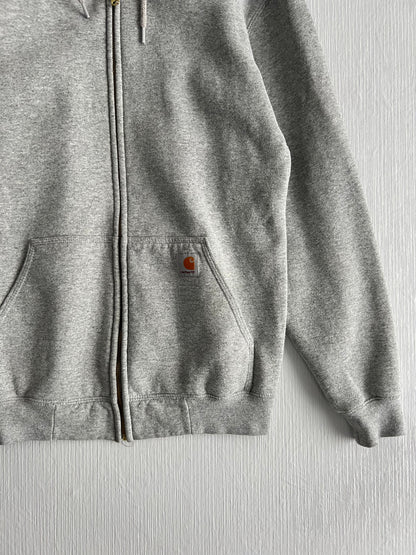 Carhartt Grey Cotton Baggy Zip Hoodie