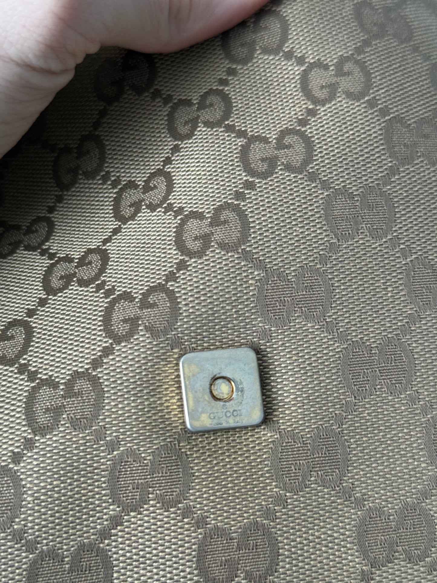 Gucci GG Canvas Looping Shoulder Bag