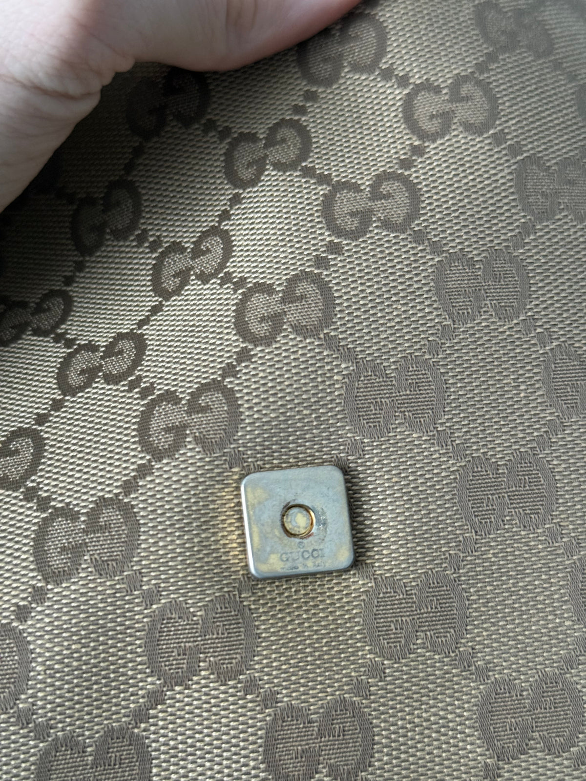Gucci GG Canvas Looping Shoulder Bag