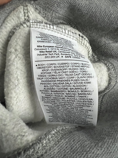 Nike SB Front Pattern Grey Cotton Hoodie