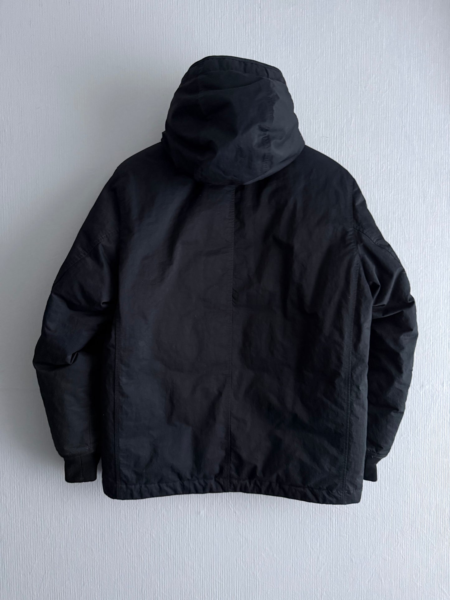 Stone Island AW22 Down Balaclava Jacket Opaque Nylon Twill Black
