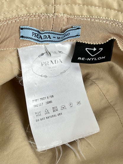 Prada Beige Nylon Bucket Hat
