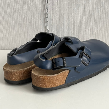 Birkenstock Tokio Blue Leather Shoes