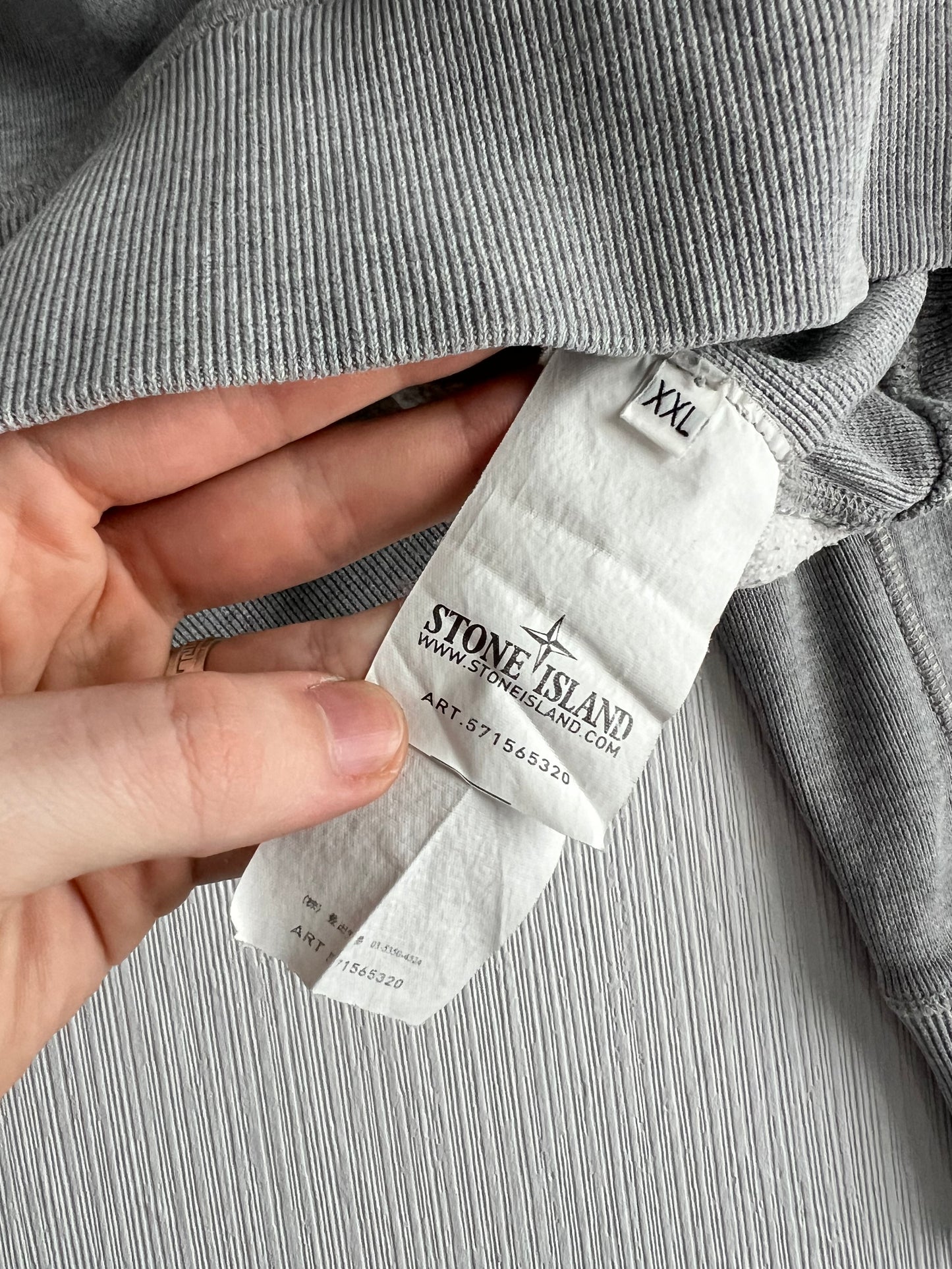 Stone Island AW12 Grey Crewneck Cotton Sweatshirt