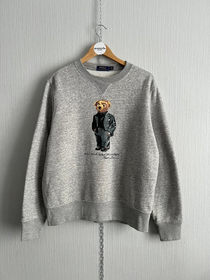 Polo Ralph Lauren Tux Bear Men's Grey Cotton Sweatshirt