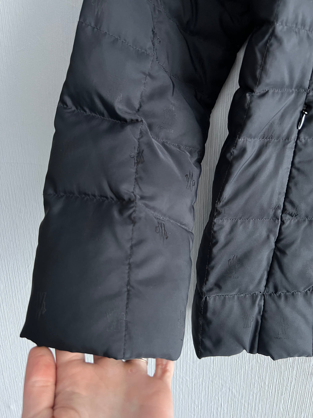 Moncler Multilogo Monogram Quilted Down Jacket
