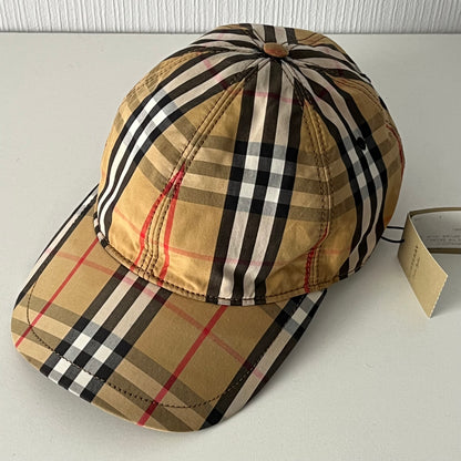 Burberry Beige Vintage Check Cotton Baseball