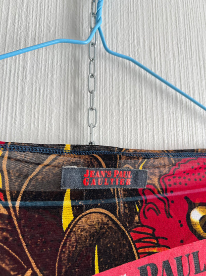 Vintage JPG Jean Paul Gaultier Mesh Top Womans Shirt