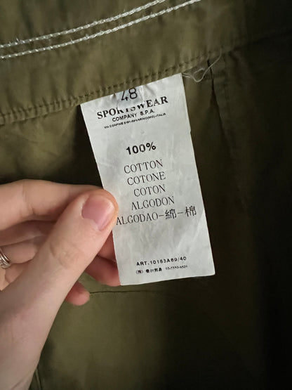 Stone Island Khaki 2010 Loose Cotton Cargo Trousers