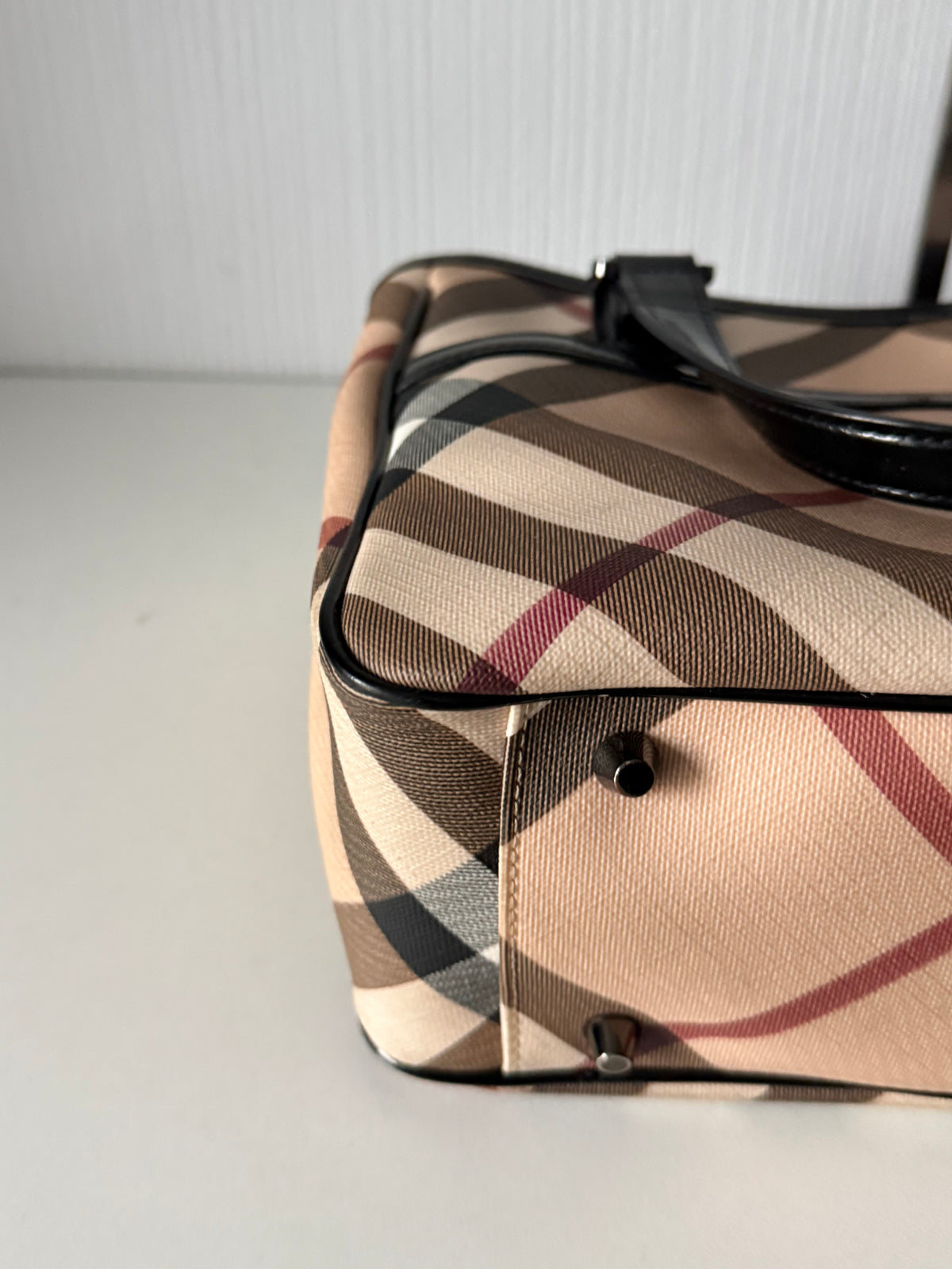 Burberry Supernova Check Emmy Tote Black