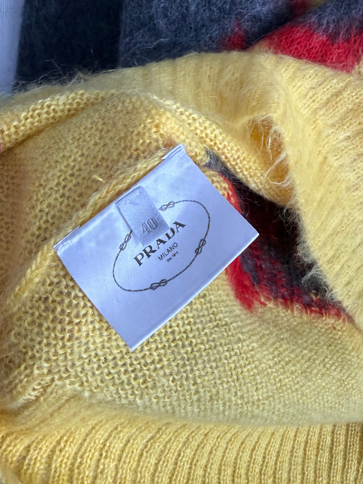 Prada FW18 Flame Mohair Sweater